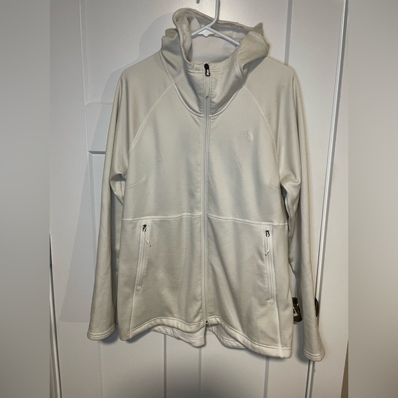 The North Face Women’s Full Zip Up Polyester White Jacket Size XL - Picture 1 of 7